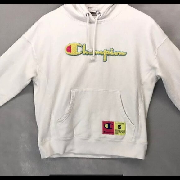 🎉HOST PICK🎉Champion "The Reverse Weave Script Hoodie" Size  XS - Picture 2 of 7